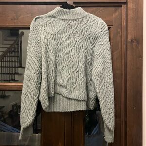 Cozy Knit Sweater in Soft Gray